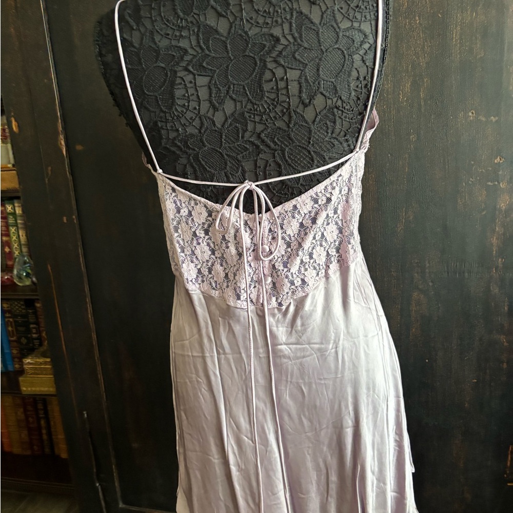 Free People NEW LOVE Mini Slip dress Lavender SP pastel romantic feminine magic - Picture 8 of 13